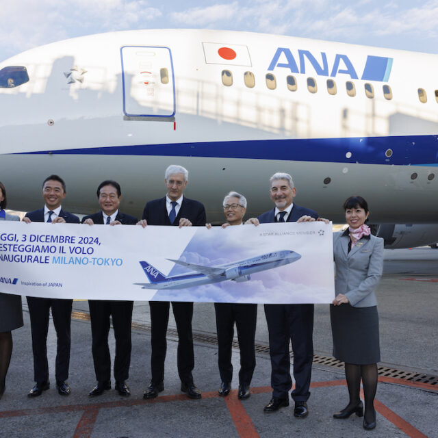 ANA (ALL NIPPON AIRWAYS) INAUGURA IL VOLO DIRETTO  MILANO MALPENSA – TOKYO HANEDA